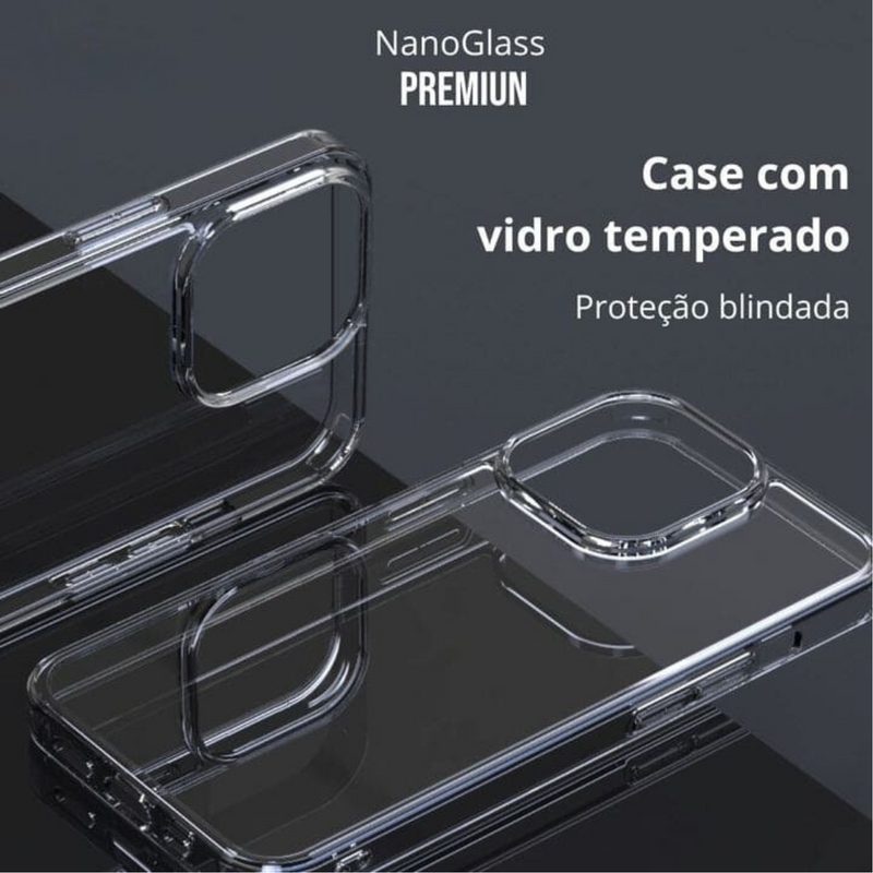 Capa HD Glass para iPhone – Vidro Temperado 9H, Proteção Antirrisco, Anti-Amarelado e Compatível com MagSafe