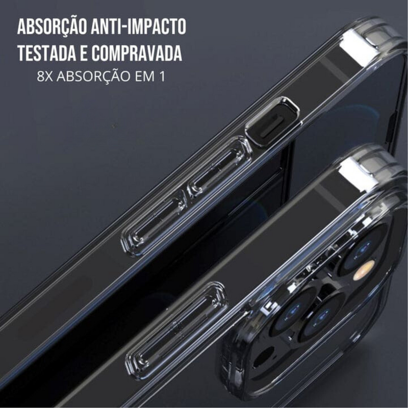 Capa HD Glass para iPhone – Vidro Temperado 9H, Proteção Antirrisco, Anti-Amarelado e Compatível com MagSafe