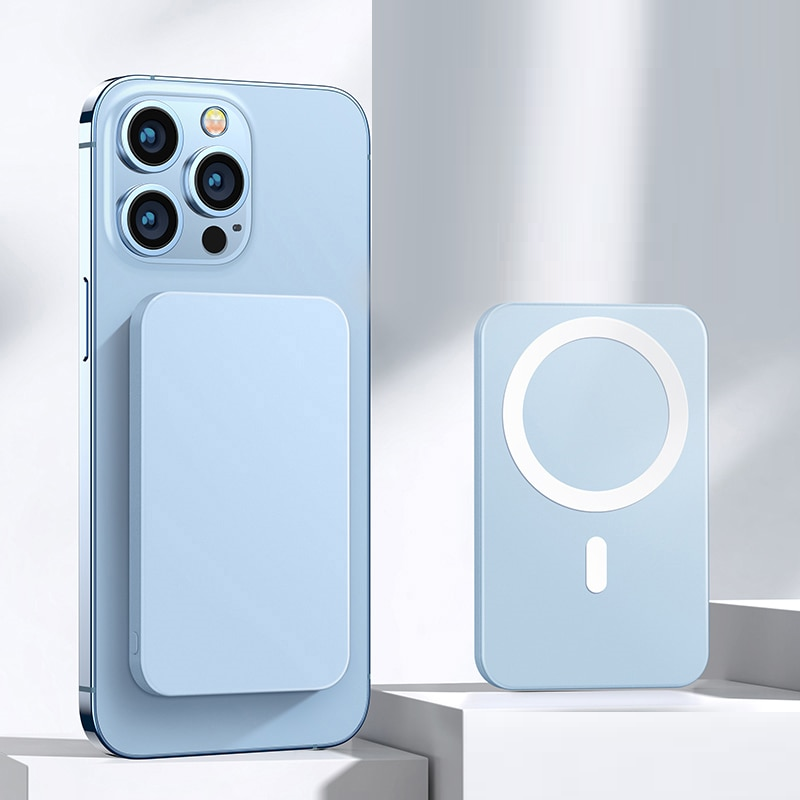 Power Bank Magnético 5000mAh – Carregamento Rápido 3 em 1