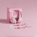 Fone Gatinha RGB B90 – Bluetooth 5.0, Som Hi-Fi e Luzes Coloridas