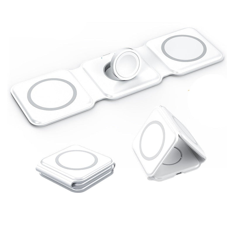 Carregador 3 em 1 – Celular, Fone e Relógio