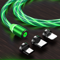 Cabo Magnético 3 em 1 com Fluxo Luminoso
