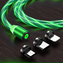 Cabo Magnético 3 em 1 com Fluxo Luminoso