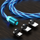 Cabo Magnético 3 em 1 com Fluxo Luminoso