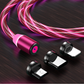 Cabo Magnético 3 em 1 com Fluxo Luminoso