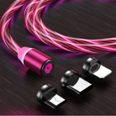 Cabo Magnético 3 em 1 com Fluxo Luminoso