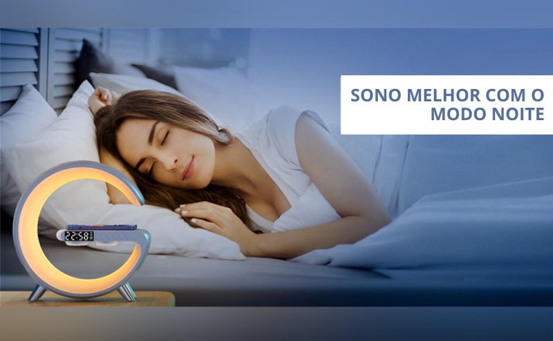 Luminária G Tech – 15W Turbo + Som Integrado